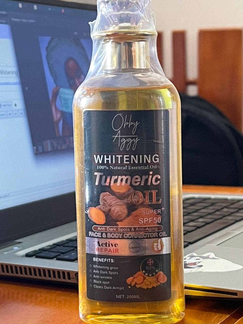 Obby - Aggy Whitening Tumeric Oil (200ml)